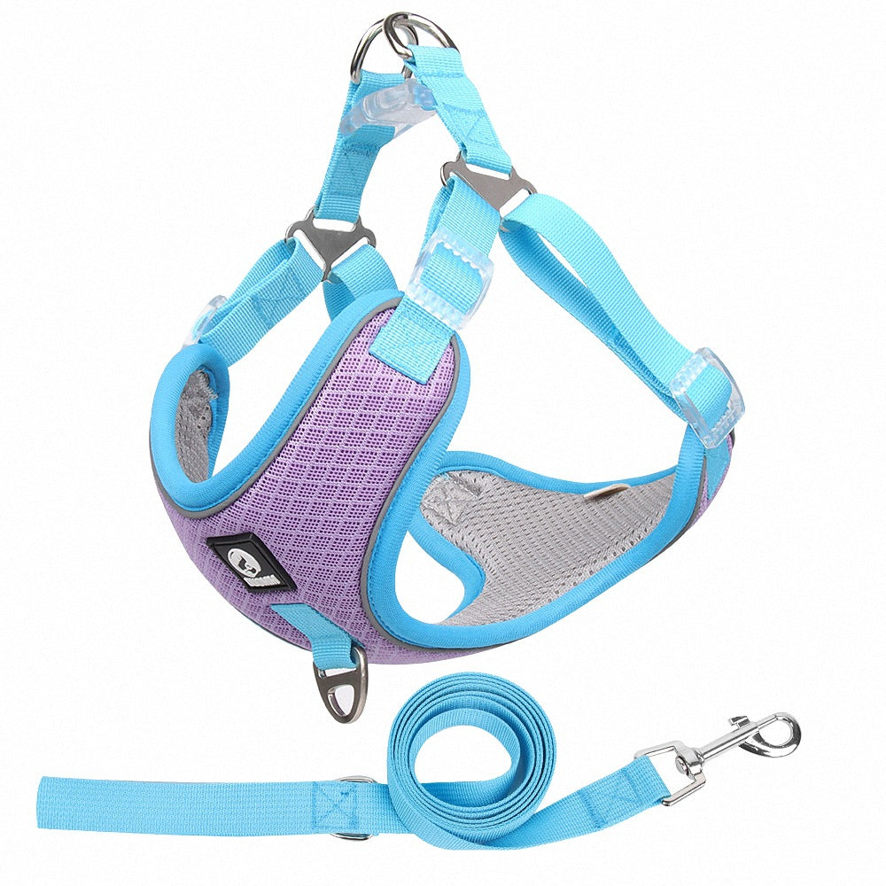 The Essential Pet Breathable Adjustable Harness And Leash